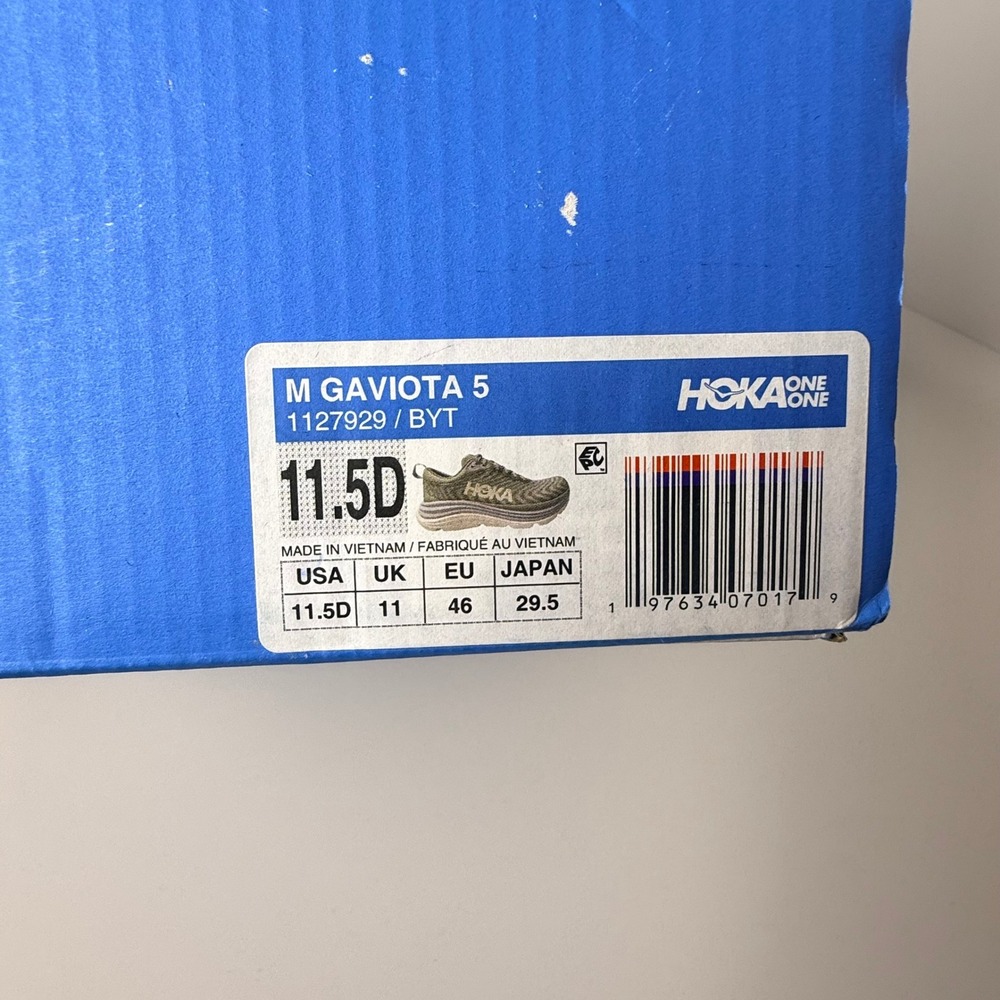 Hoka Gaviota 5 Men's Size 11.5D Olive Green Athletic Running Shoes NEW - Picture 5 of 5